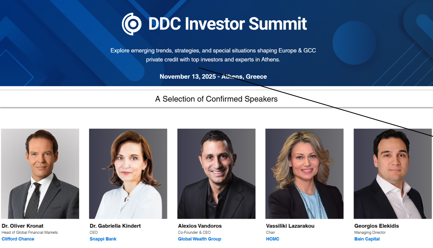 Speaker at DDC Investor Summit – Athens 2025
