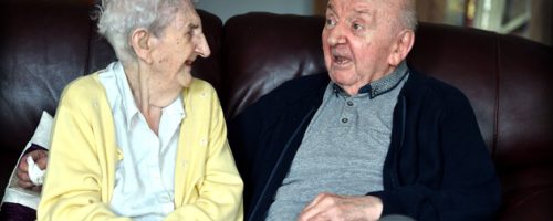 Ada Keating (98) moved into Moss View Nursing home in Huyton, Liverpool, to look after her son Tom Keating (80). Picture Jason Roberts/Liverpool Echo